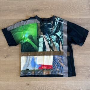Dries Van Noten Graphic T-Shirt Size S Black Green